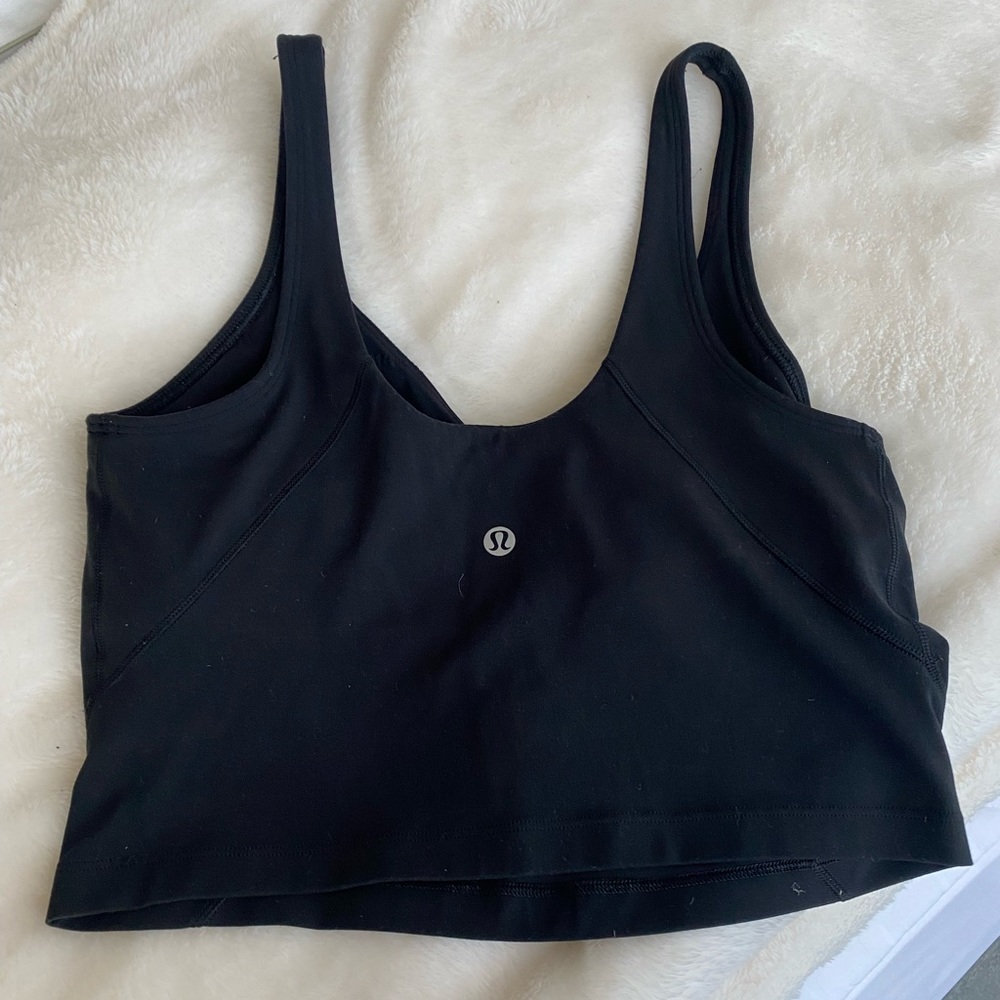 Lululemon Black Align Crop Top (Size 4)